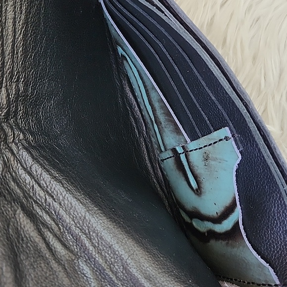 NWOT BOUTIQUE LEATHER COMPANY LARGE CLUTCH/WALLET - Picture 7 of 11